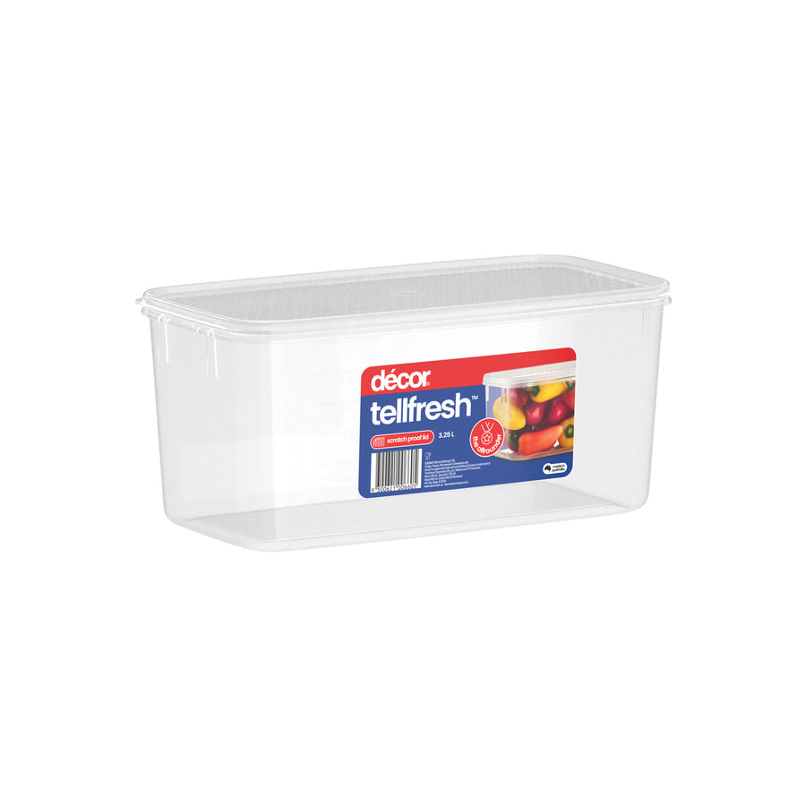 Food Container, Tall, Oblong, 3.25L