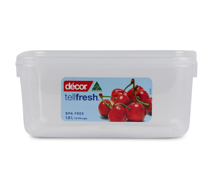 Food Container, Oblong, 1.8L