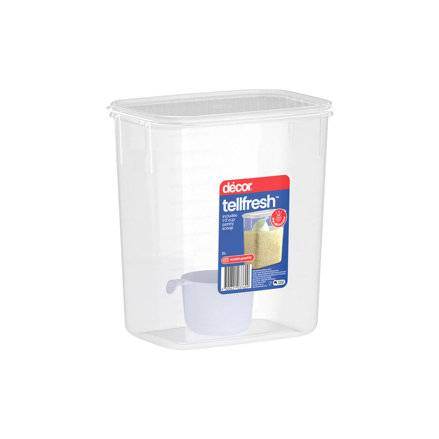 Food Container, Tall, Oblong, 3L