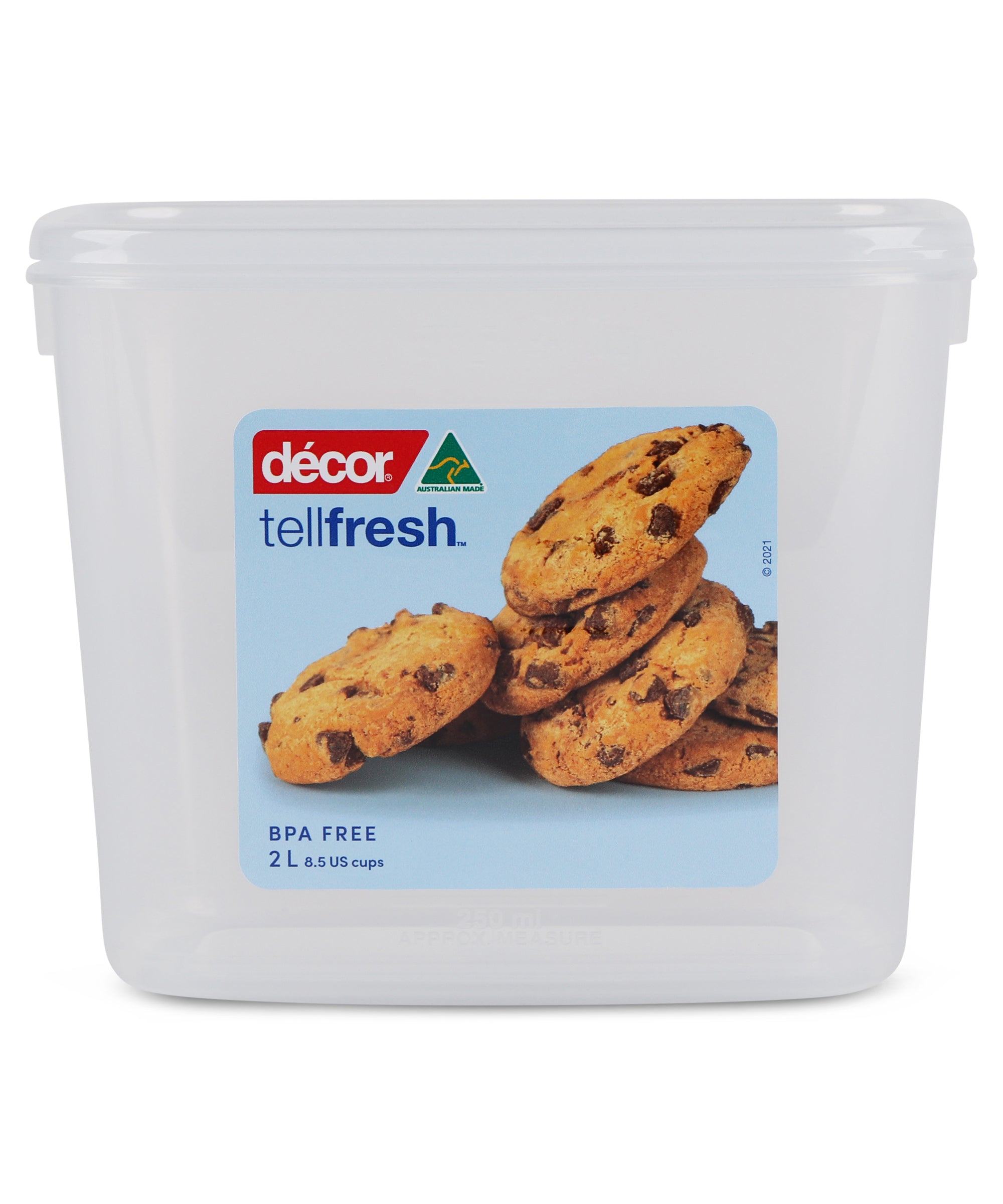 Food Container, Tall, Oblong, 2L