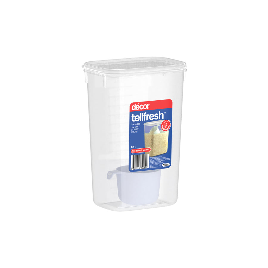Food Container, Tall, Oblong, 1.75L