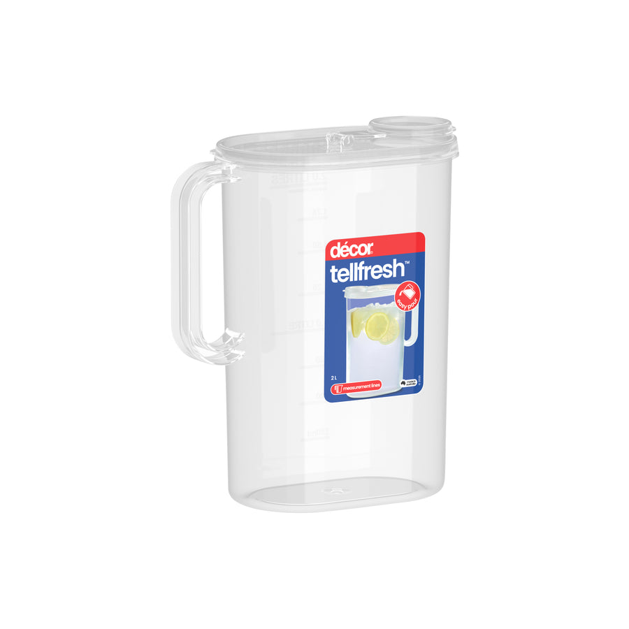 Water Jug with Lid, 2L