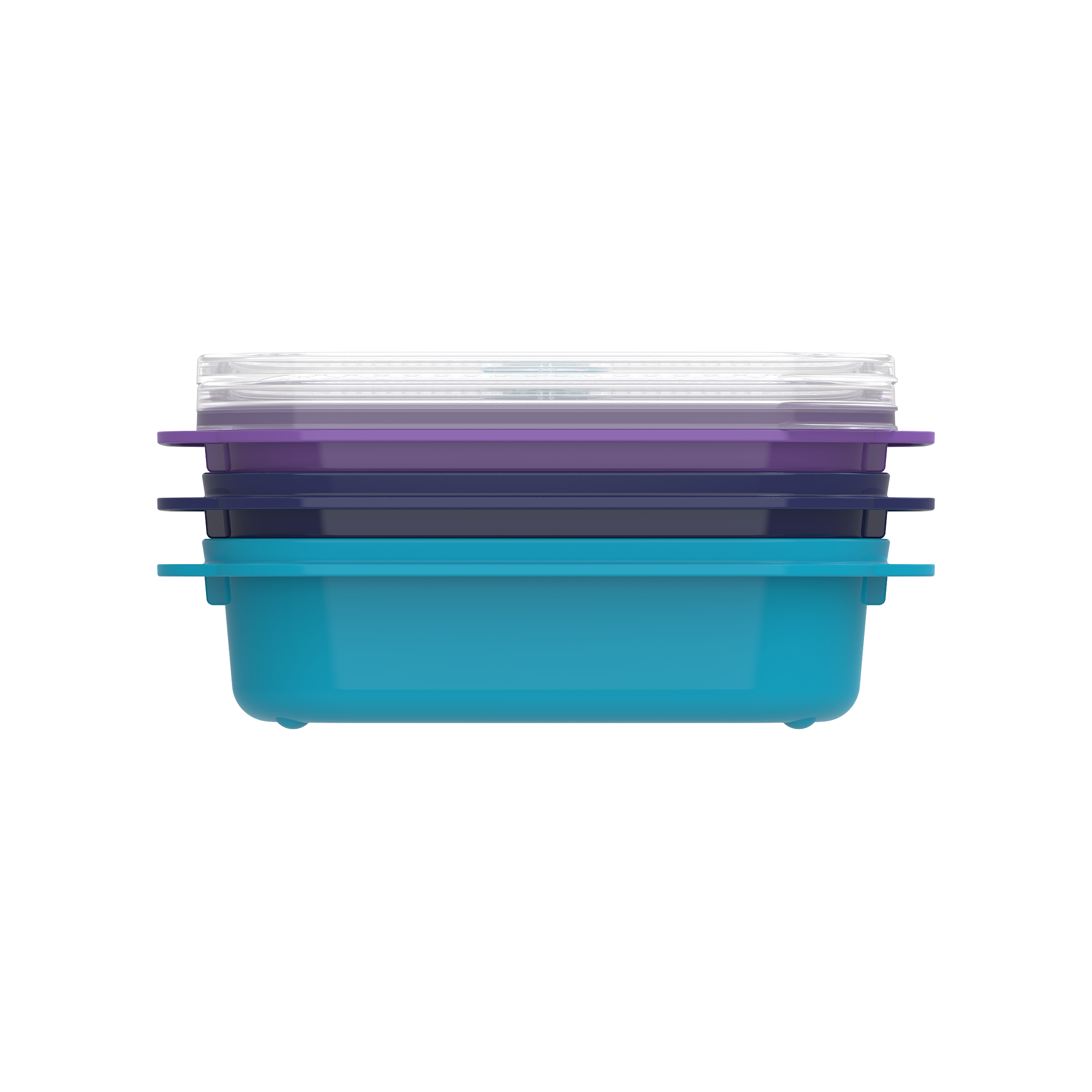 Jewel Microwavable Container, Oblong, 900ml, 3pk