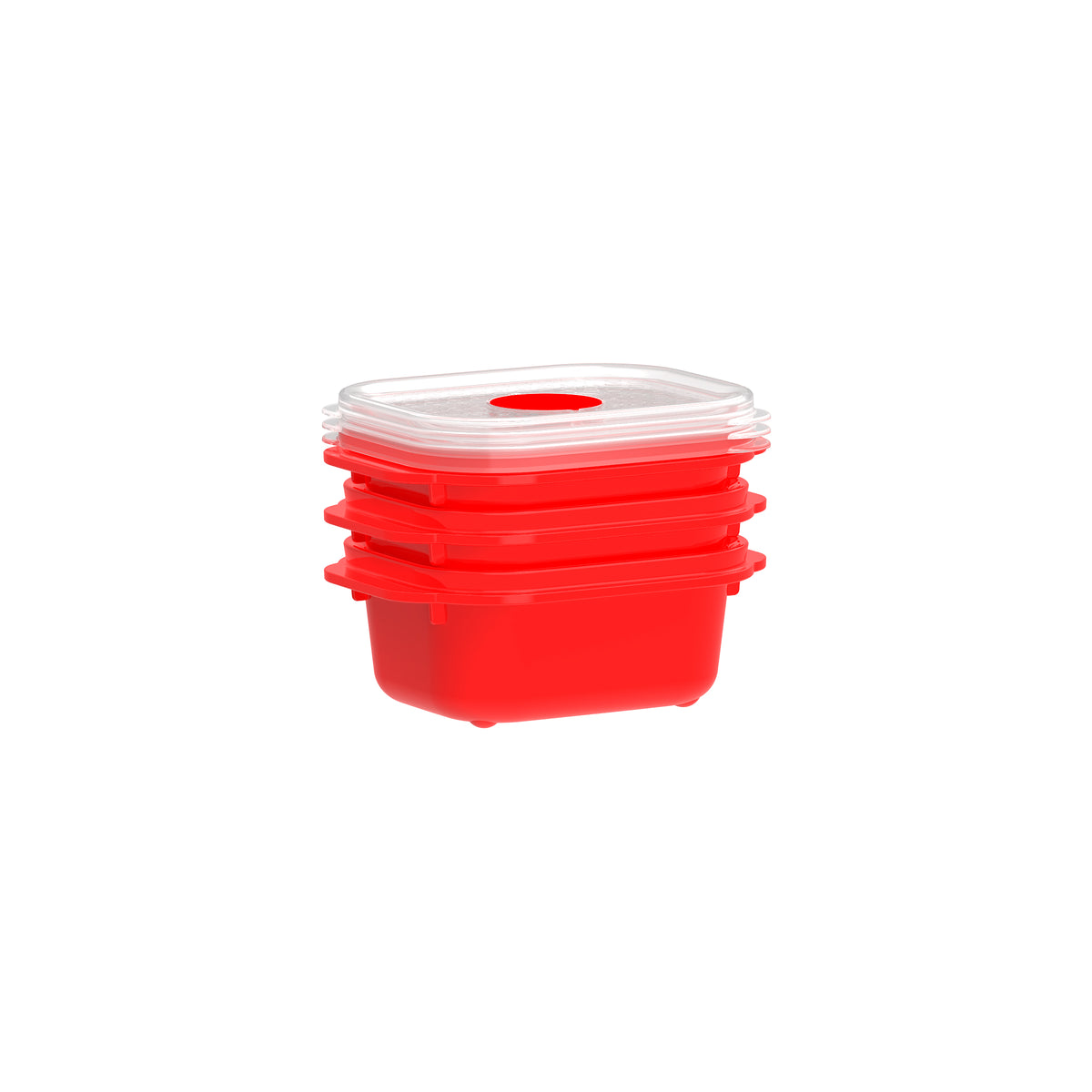 Microwavable Container, Oblong, 375ml, 3pk