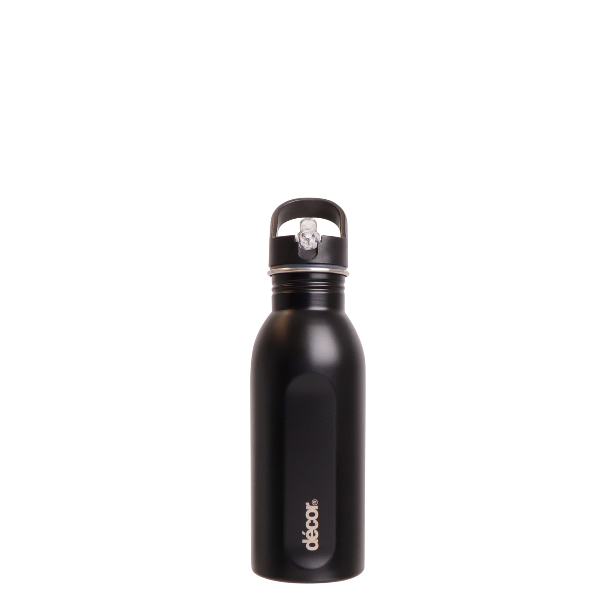 Snap n Seal Stainless Steel Bottle, Black, 500ml