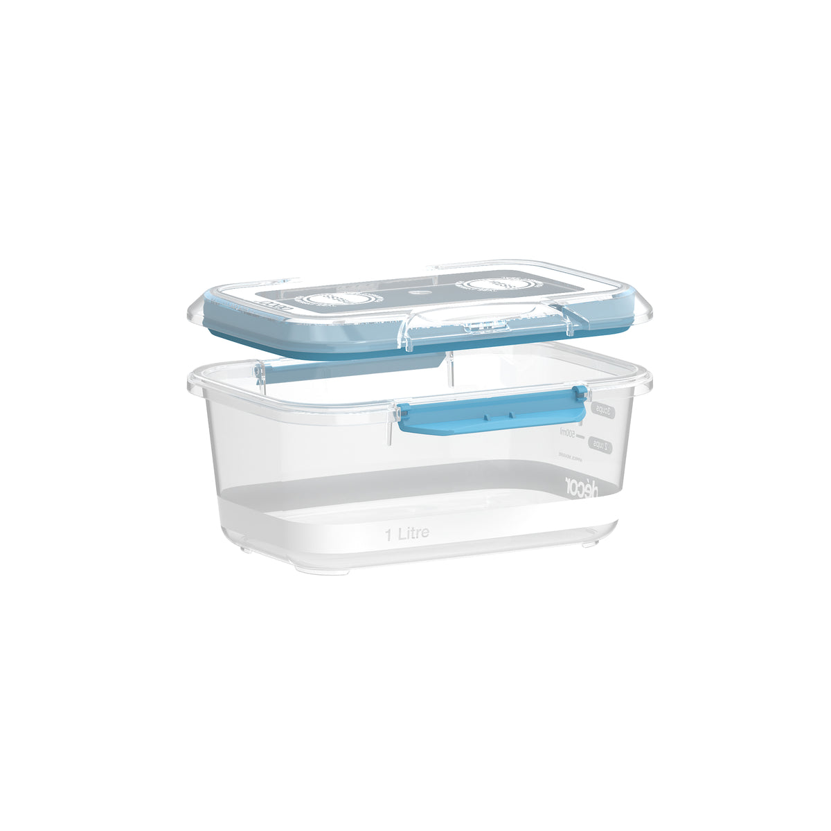 Food Containers, Oblong, 1L, Set