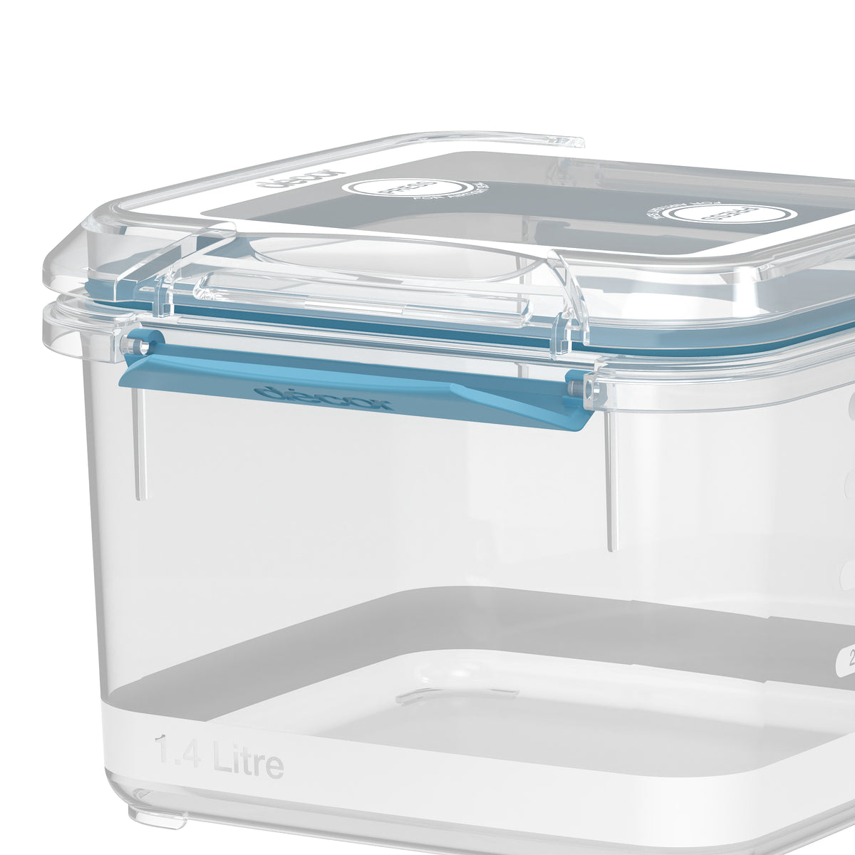Food Containers, Square, 1.4L, Set