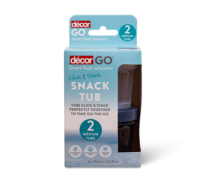 Snack Tubs, Round, 150ml, 2pk