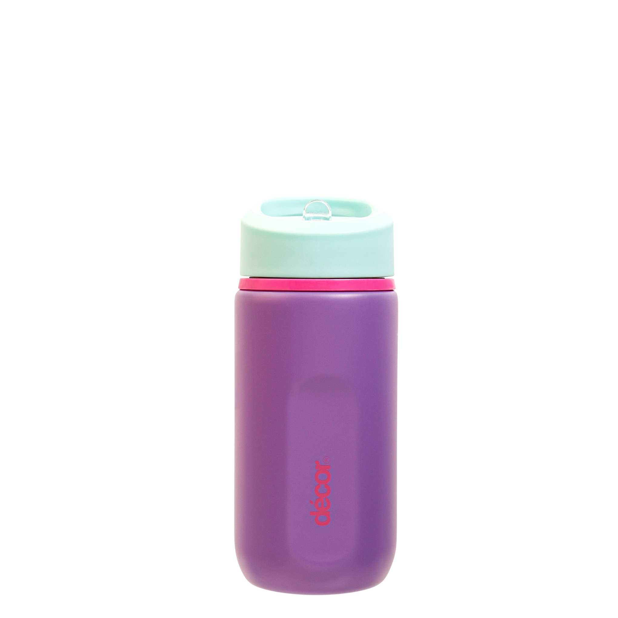Sip Straw Stainless Steel Bottle, Purple, 500ml