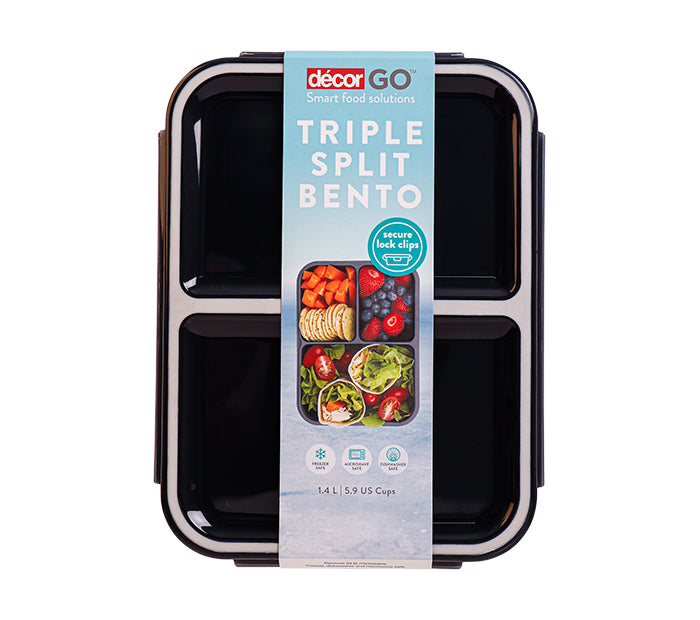 Bento Box Triple Split, Grey