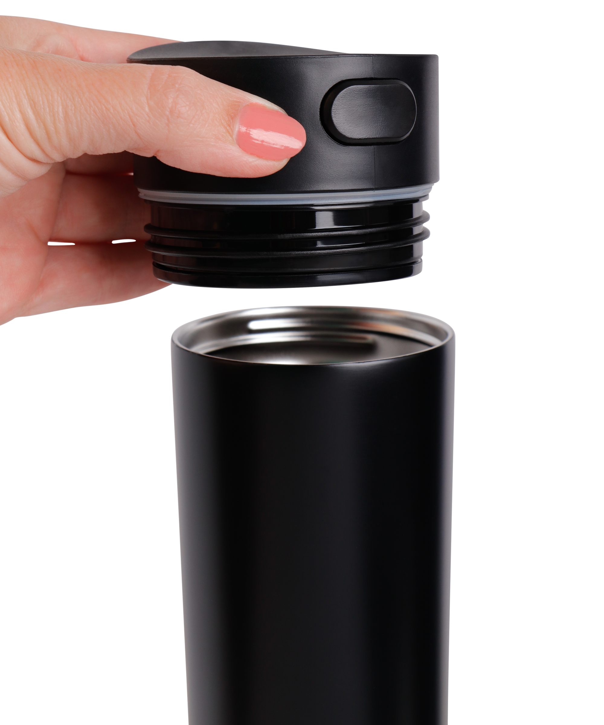 Insulated Double Wall Coffee Cup, Black, 350ml