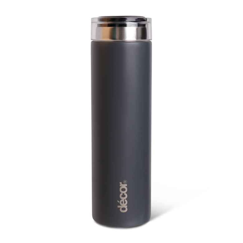 Insulated Double Wall Thermal Flask, Graphite, 300ml