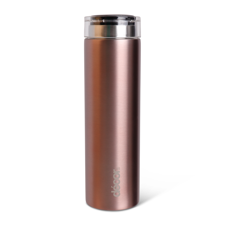 Insulated Double Wall Thermal Flask, Rose Gold, 300ml