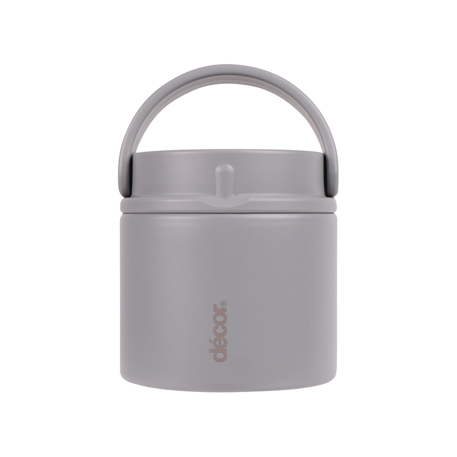 Insulated Double Wall Food Flask, Grey, 600ml
