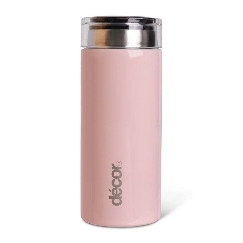 Mini Insulated Double Wall Thermal Flask, Pale Pink, 200ml