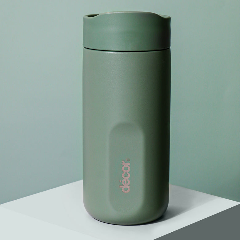 Insulated Double Wall Coffee Travel Cup, Sage, 340ml