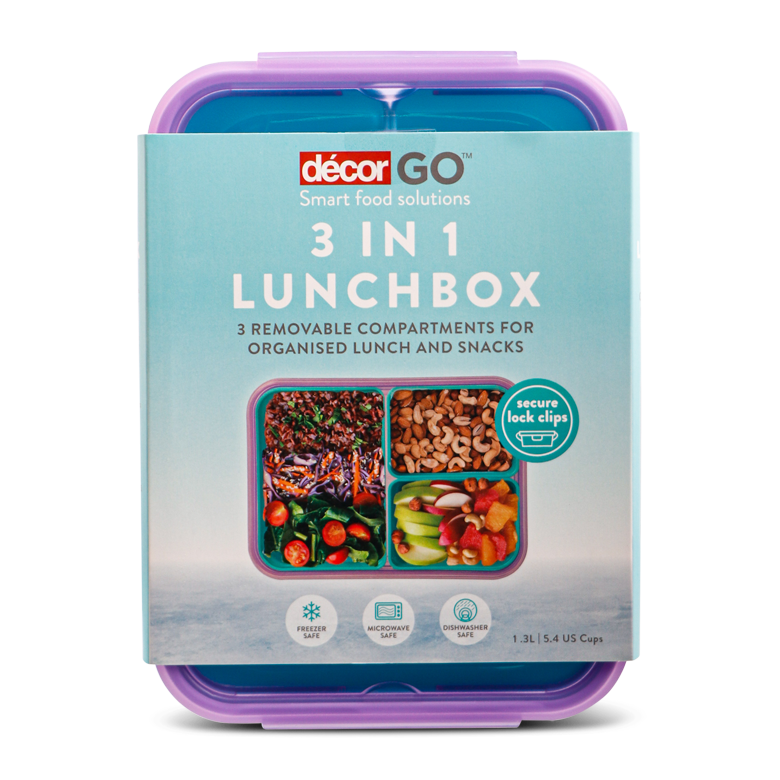 3 in 1 Oblong Bento 1.3L