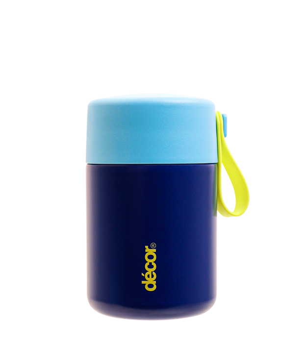 Insulated Double Wall Food Flask, Blue, 350ml