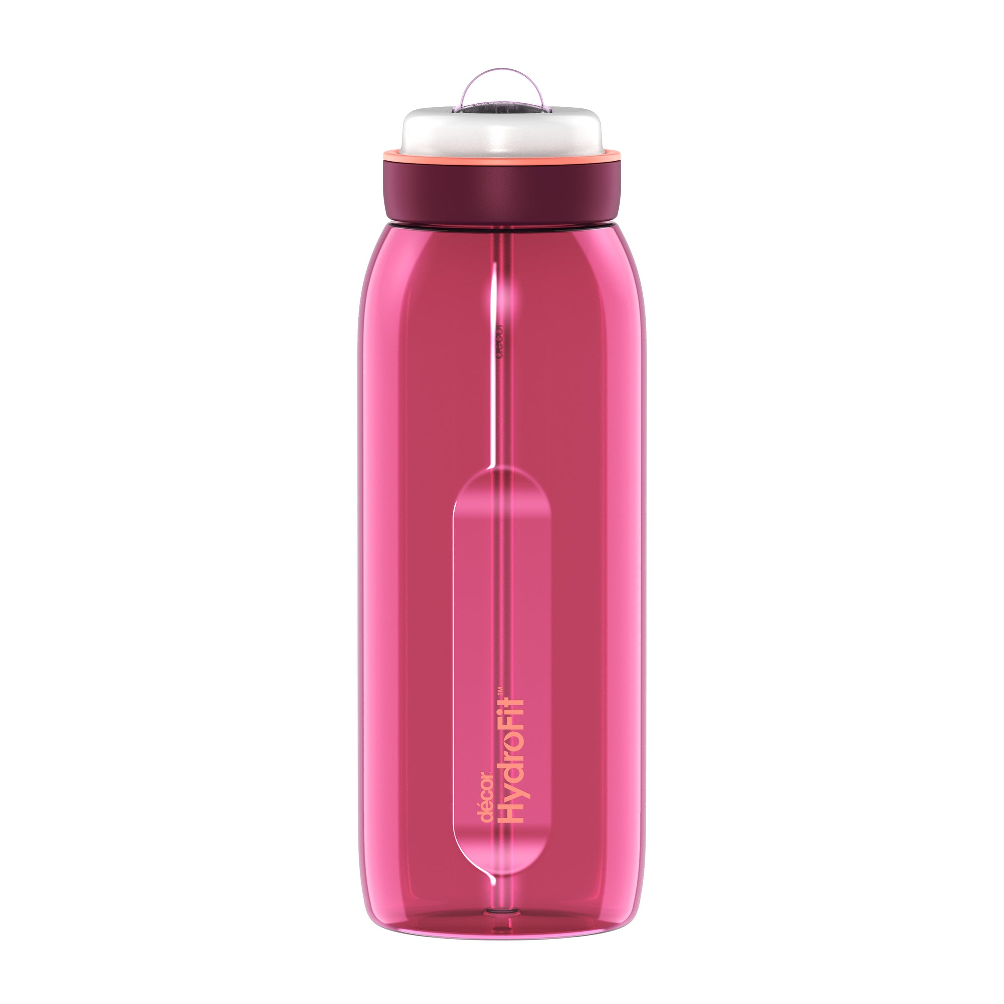 Soft-Sip Tritan™ Bottle with Rigid Handle and Stainless Steel Straw, 1.5L | Plum