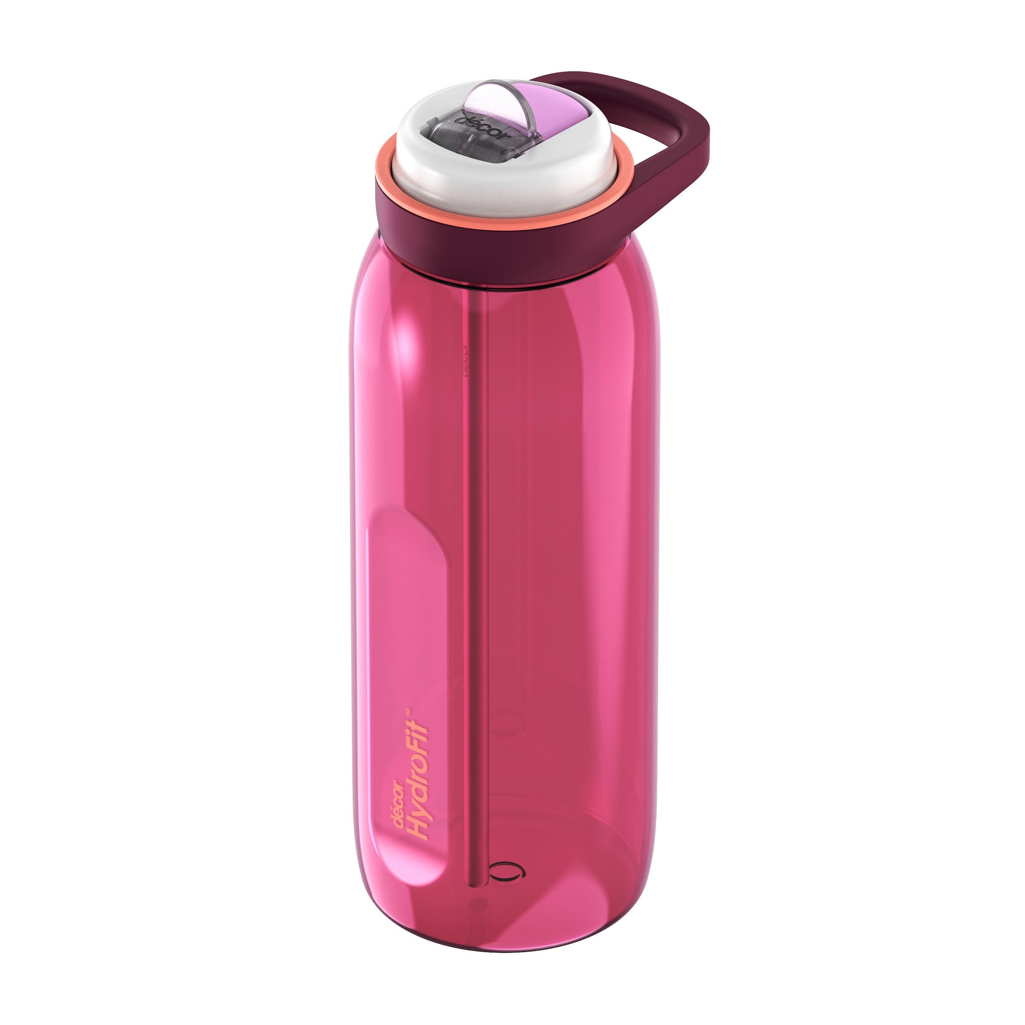 Soft-Sip Tritan™ Bottle with Rigid Handle and Stainless Steel Straw, 1.5L | Plum