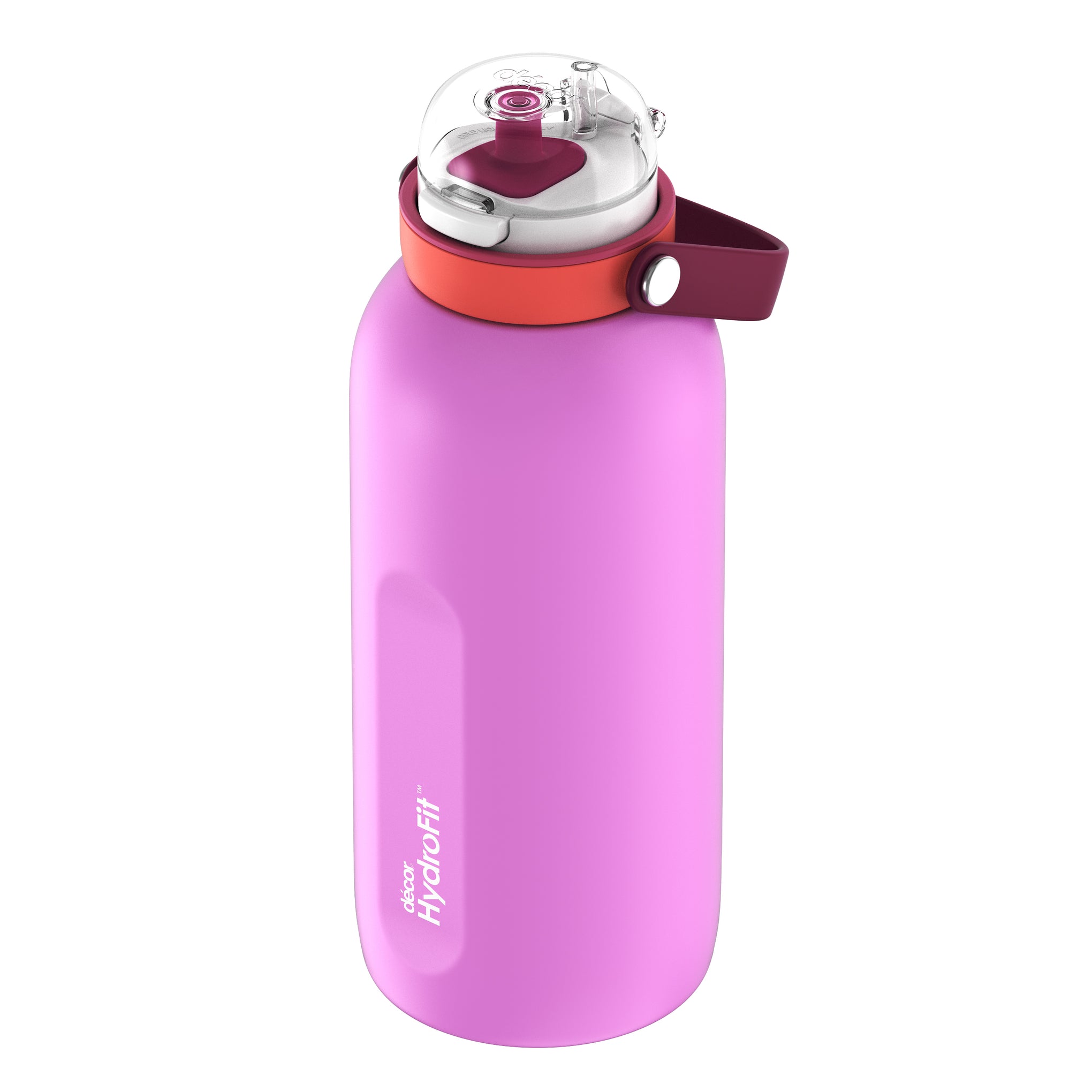 Insulated Stainless Steel Bottle with Deluxe Straw and Flexi Handle, 1.5L | Candy Pink