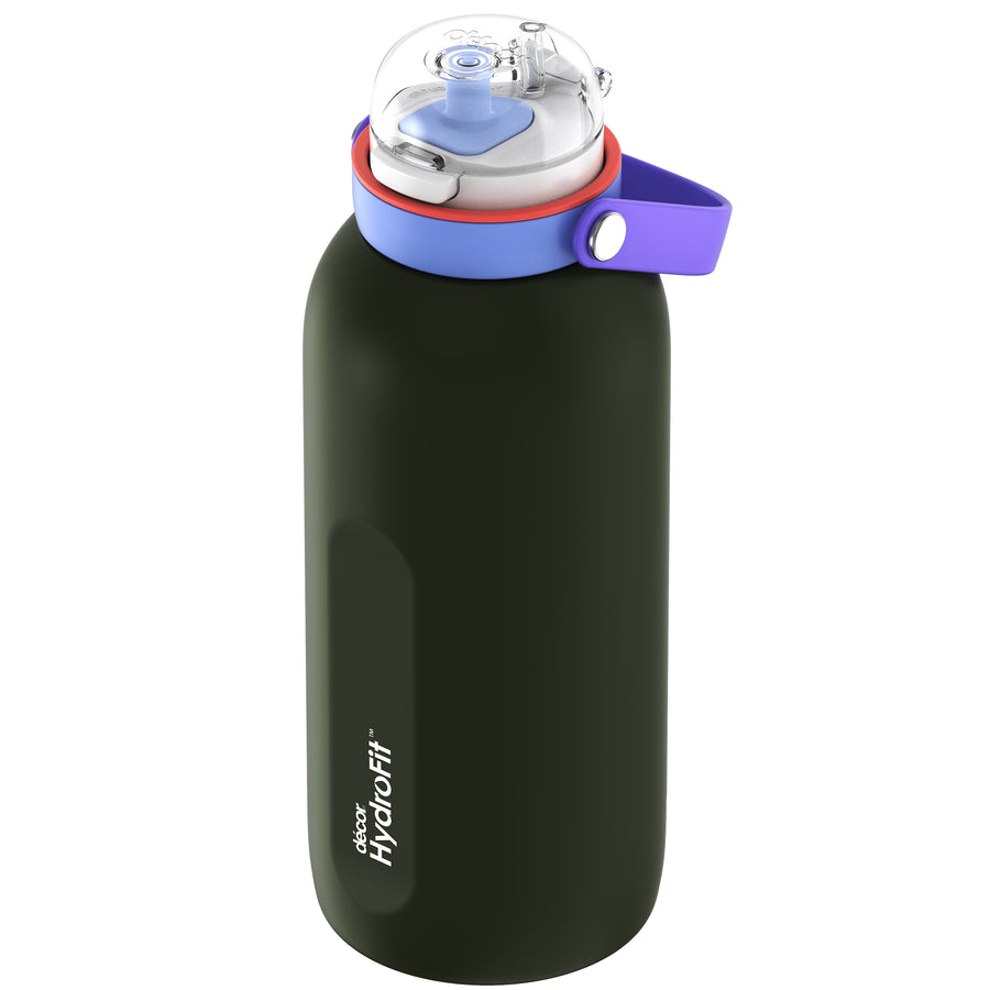 Insulated Stainless Steel Bottle with Deluxe Straw and Flexi Handle, 1.5L 