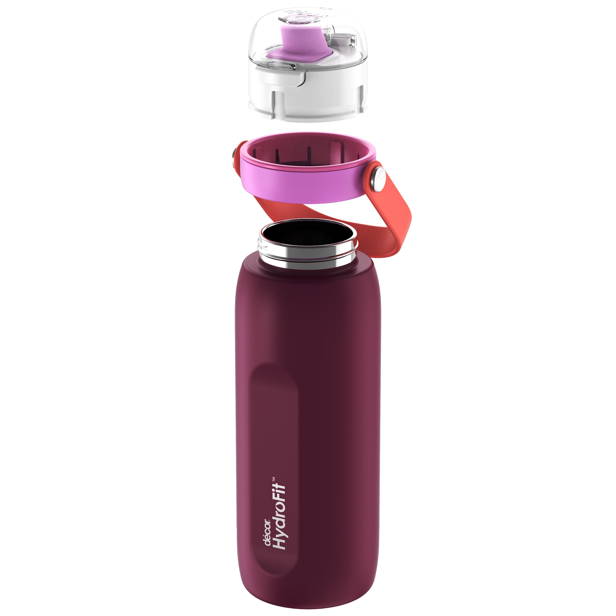 Insulated Stainless Steel Bottle with Deluxe Chug Cap, 750mL | Plum