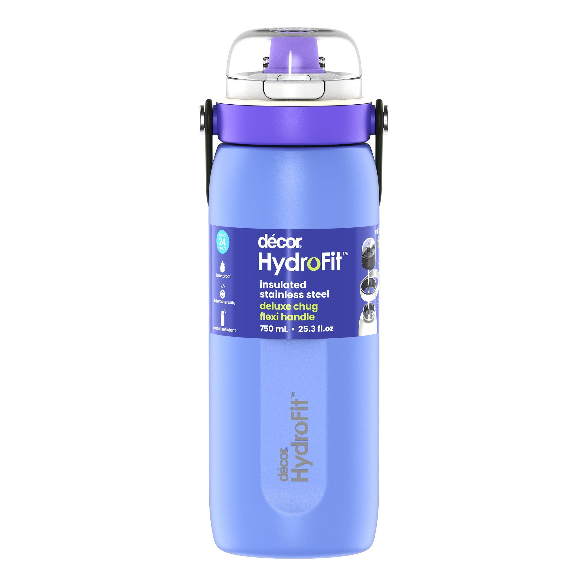 Insulated Stainless Steel Bottle with Deluxe Chug Cap, 750mL | Sky Blue