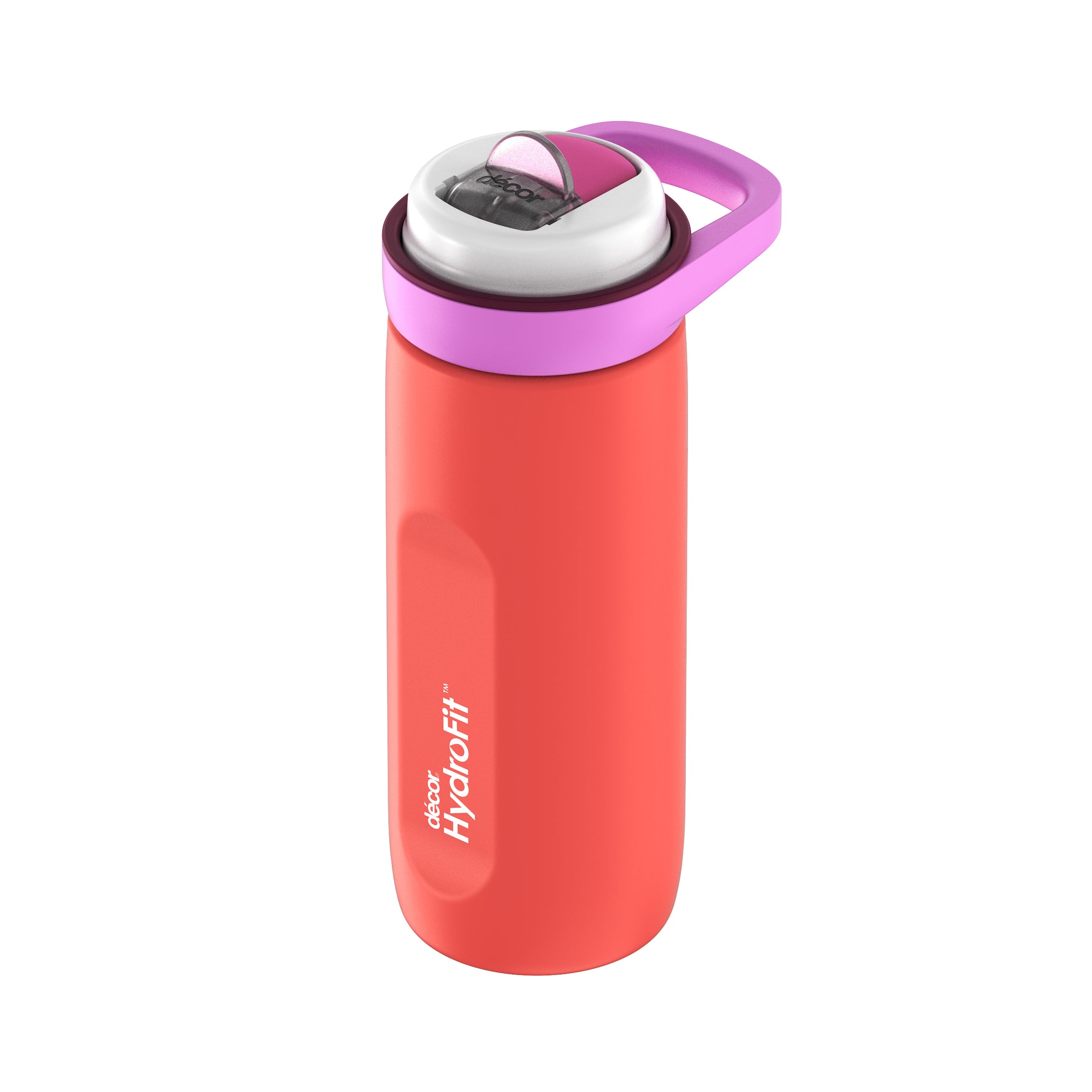 Soft Sip Insulated Stainless Steel Bottle with Rigid Handle, 500mL | Orange