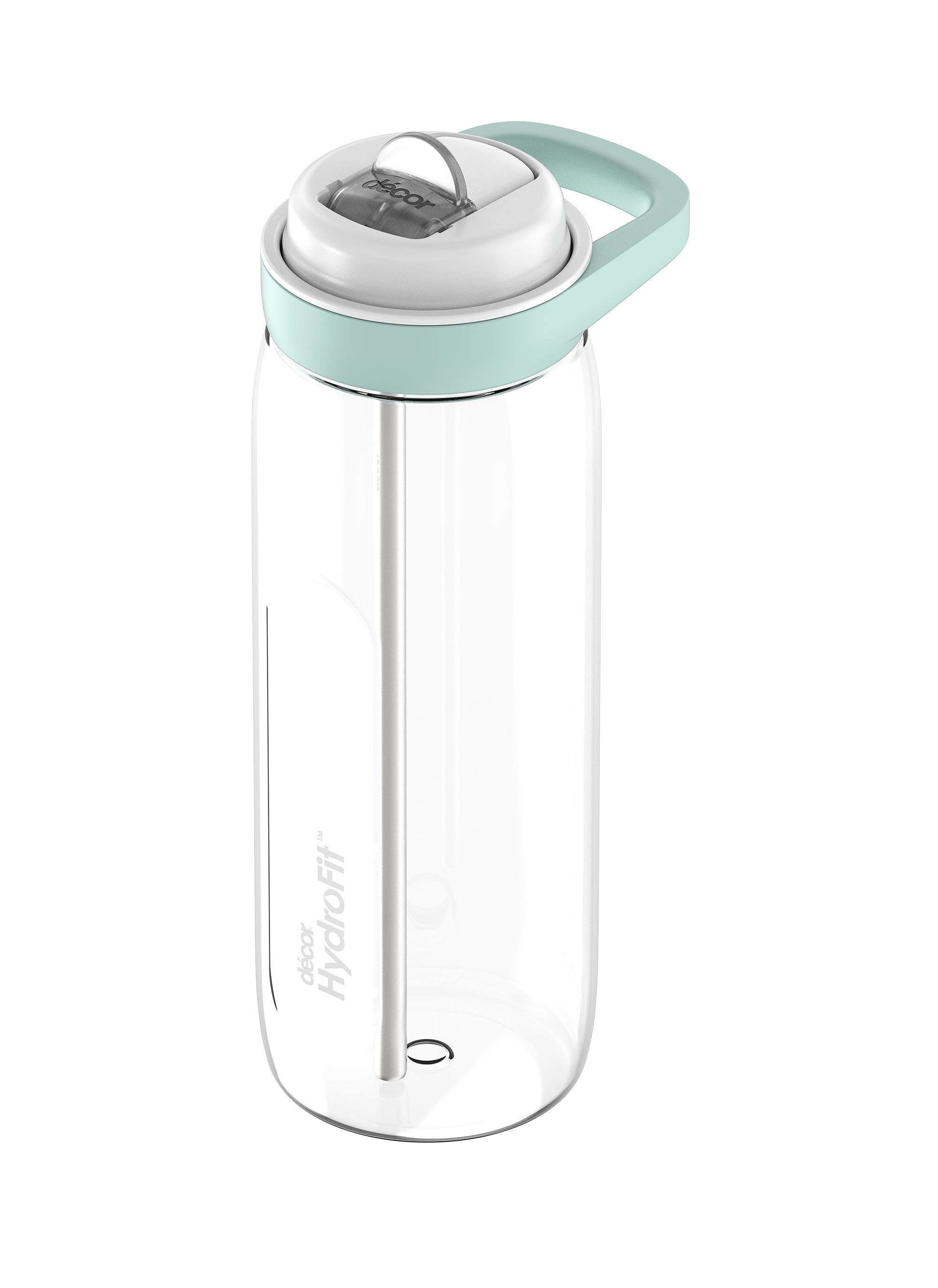 Soft-Sip Tritan™ Bottle with Rigid Handle and Stainless Steel Straw, 1L