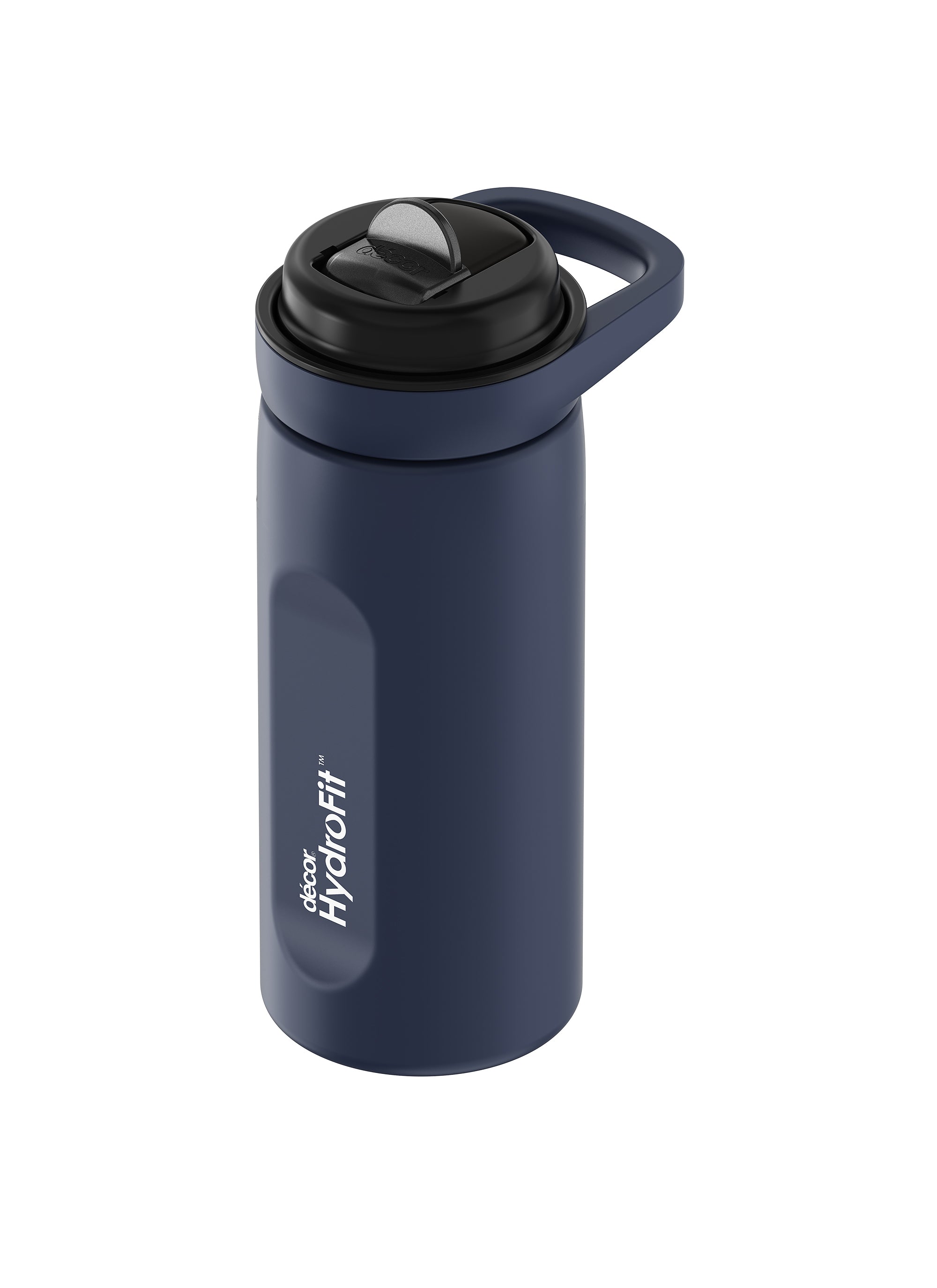 Soft Sip Stainless Steel Bottle with Rigid Handle and Stainless Steel Straw, 750mL