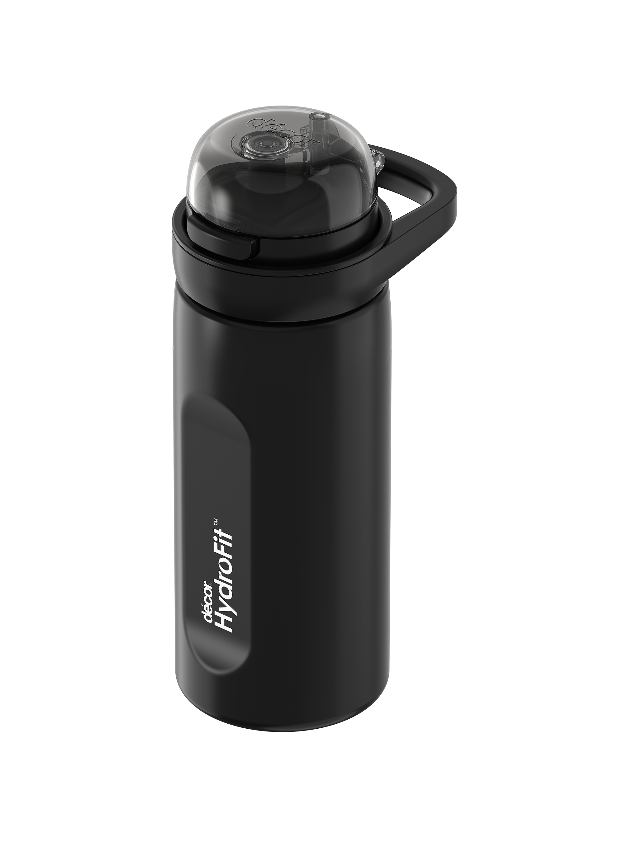Deluxe Sip Stainless Steel Bottle with Rigid Handle and Stainless Steel Straw, 750mL