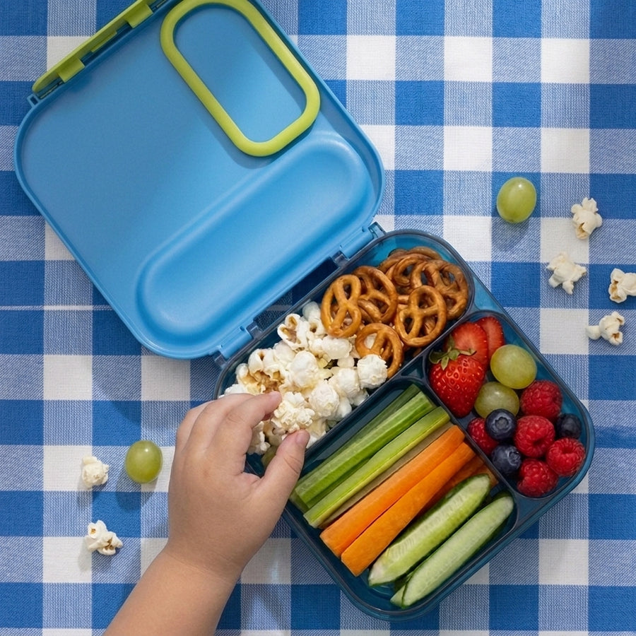1.2L Square Lunch Box Blue
