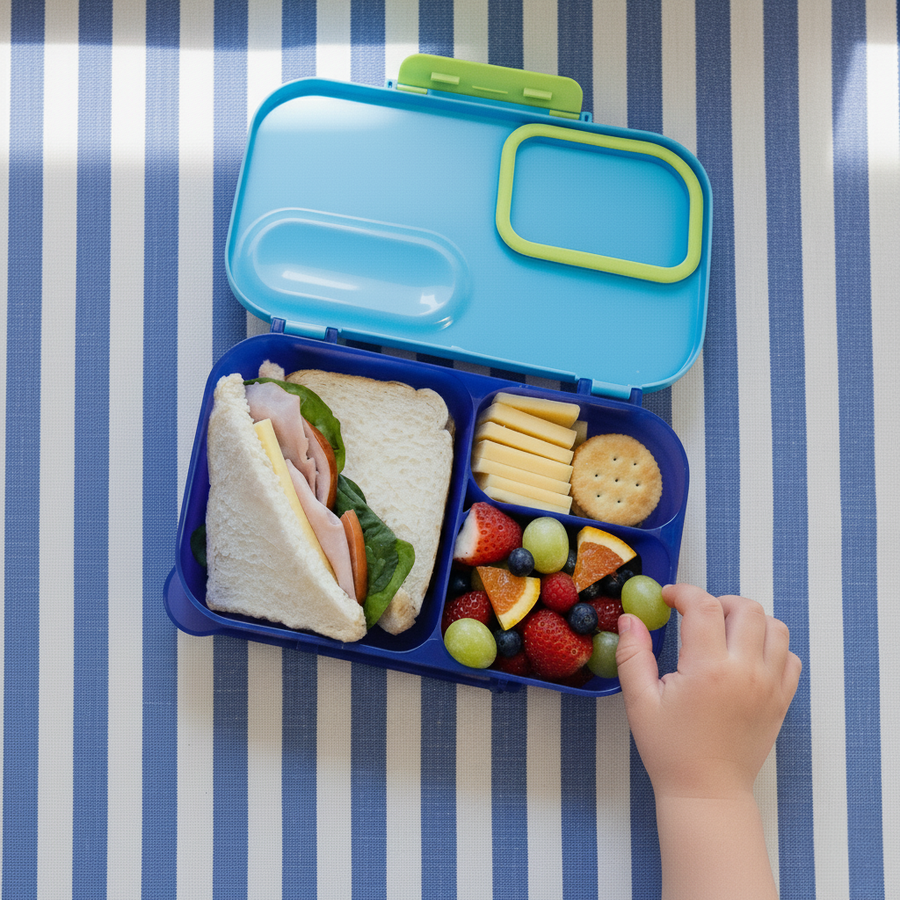 1.7L Rectangle Lunch Box Blue