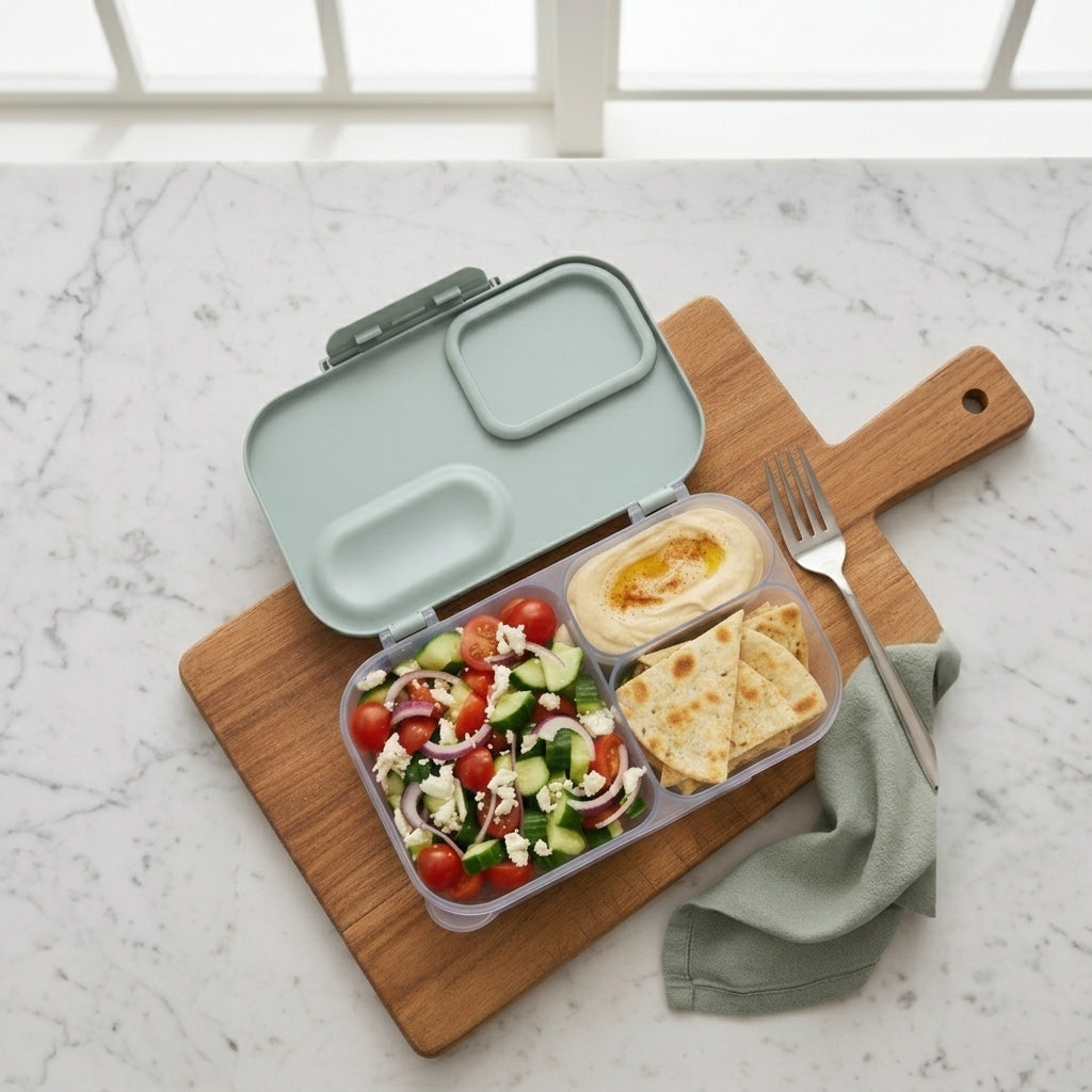 1.7L Rectangle Lunch Box Sage