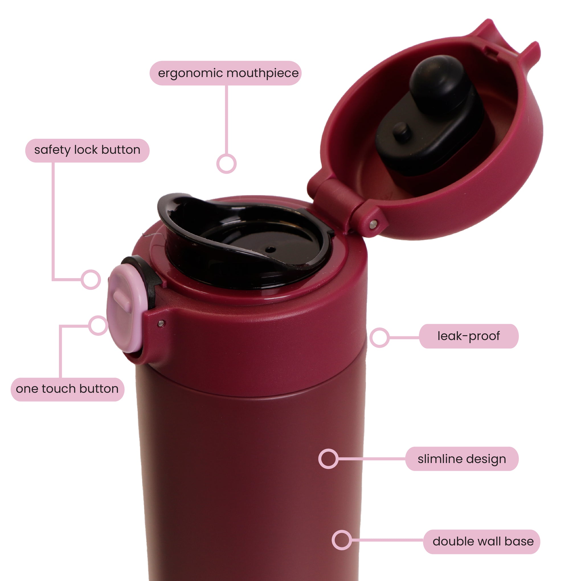 Slimline DWSS Travel Flask 450mL