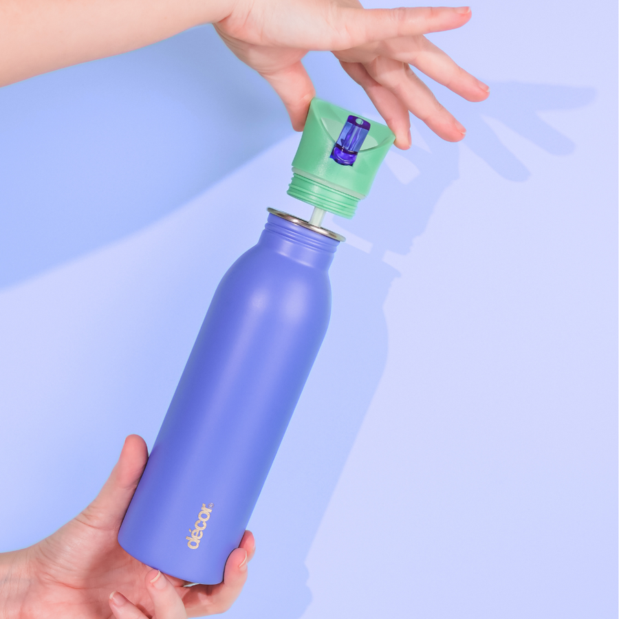 Snap n Seal Stainless Steel Bottle, 700ml Cornflower