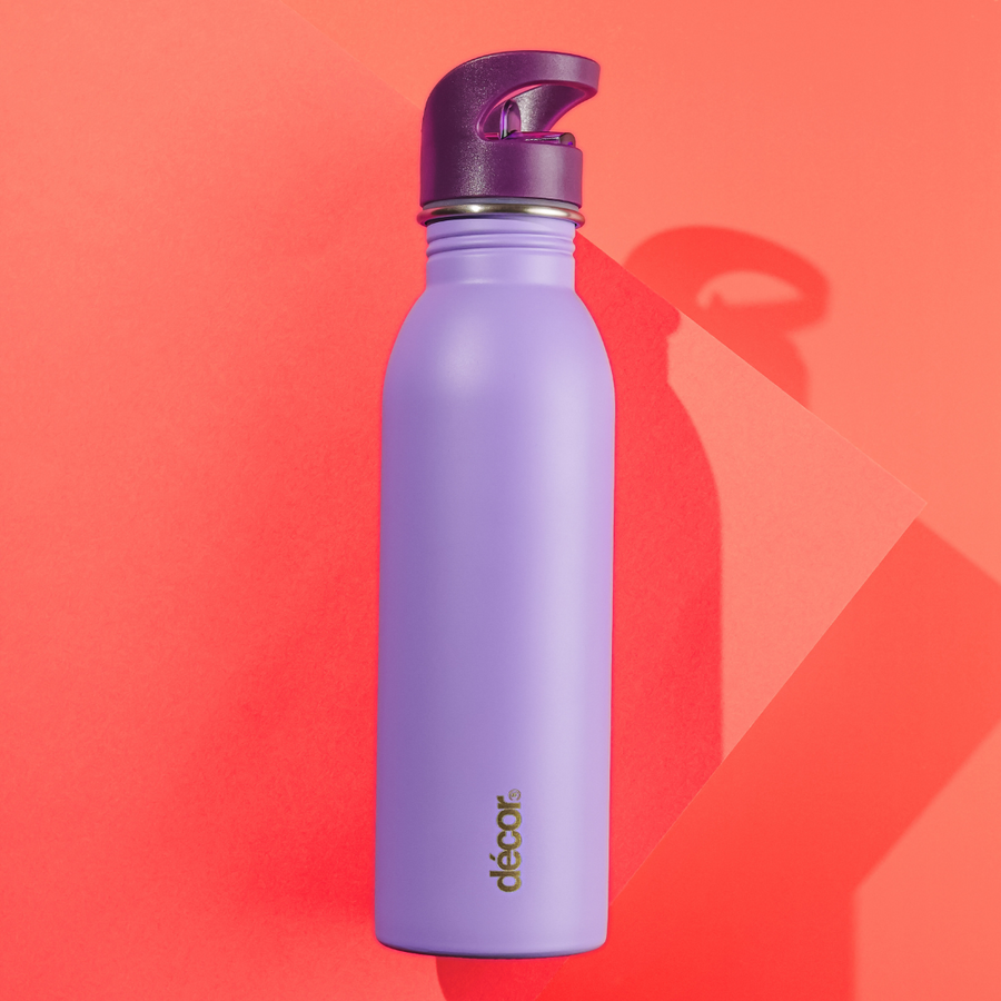 Snap n Seal Stainless Steel Bottle, 700ml Purple