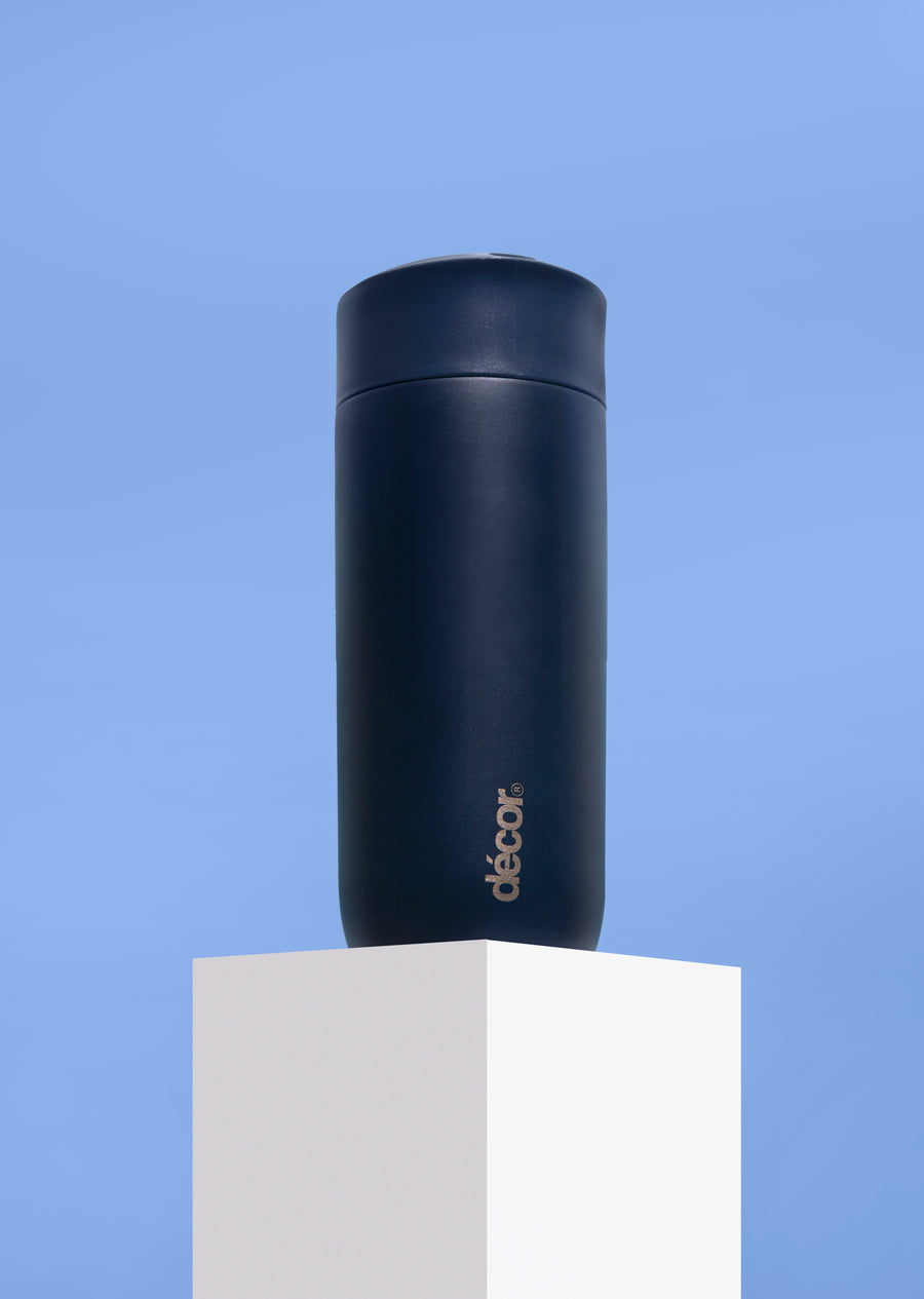 Insulated Double Wall Coffee Cup, Navy, 350ml