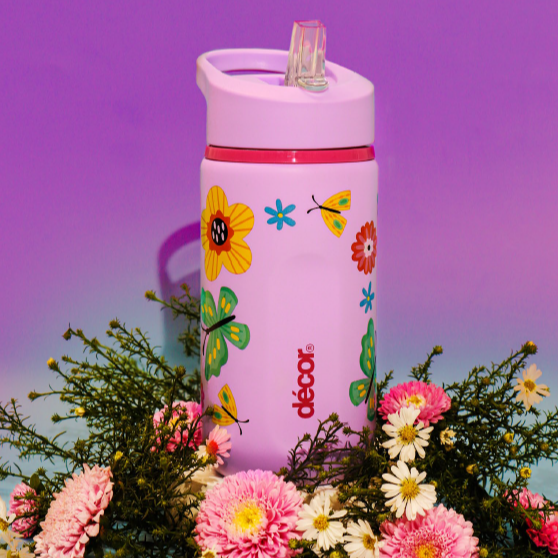 Junior Sip Straw Stainless Steel Bottle, 500ml