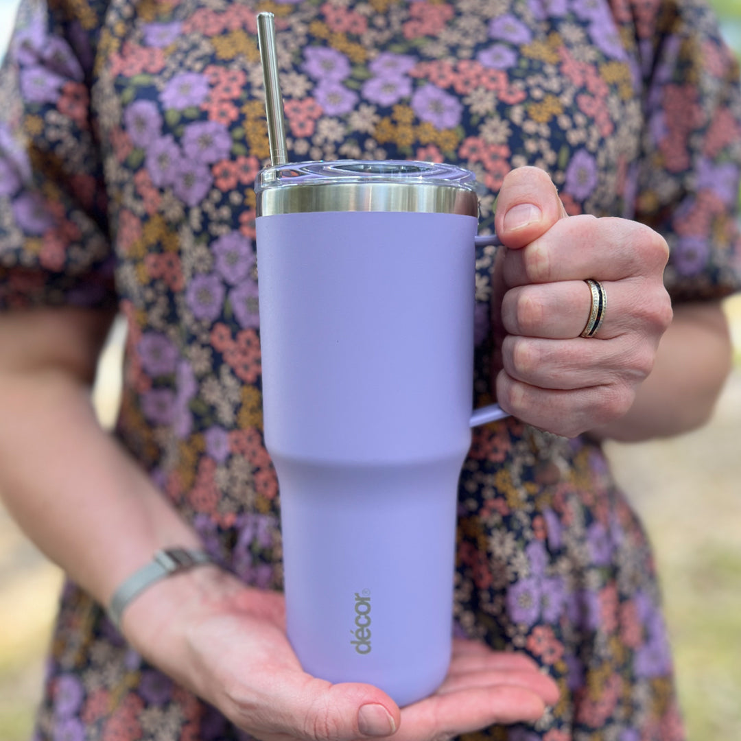 Stainless Steel XL Travel Tumbler, Lavender, 880ml