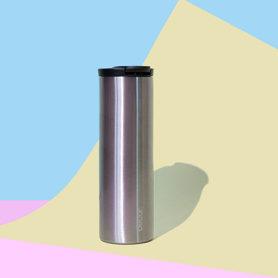 Insulated Double Wall Stainless Steel Coffee Flask, Silver, 450ml