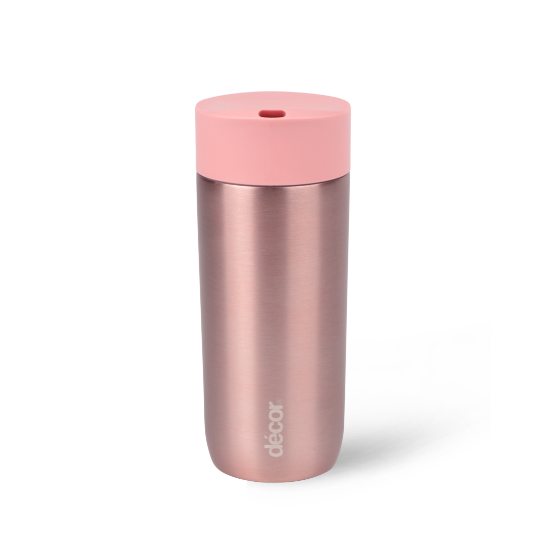 Insulated Double Wall Coffee Cup, Rose Gold, 350ml