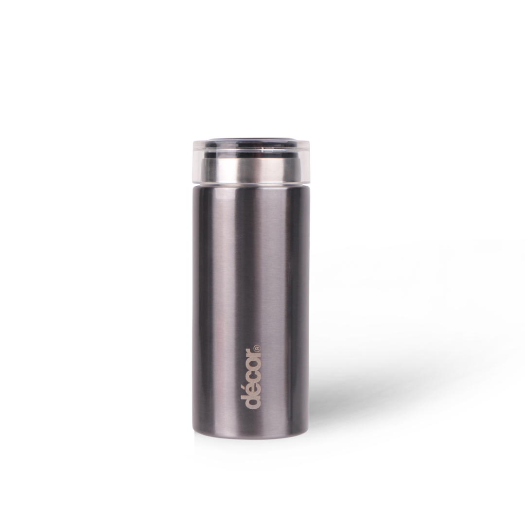 Mini Insulated Double Wall Thermal Flask, Graphite, 200ml