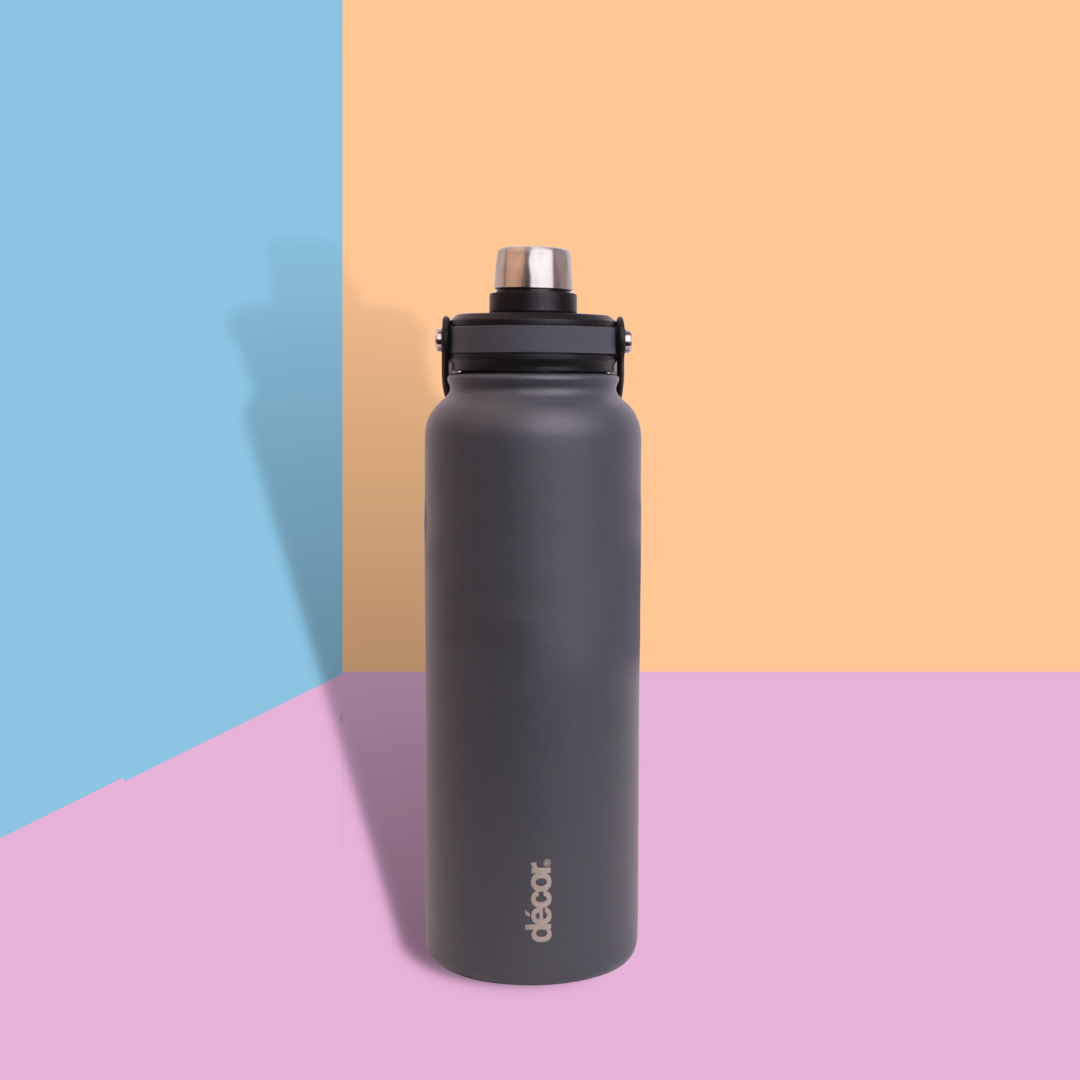 Adventurer Insulated Stainless Steel Bottle, Graphite, 1.2L