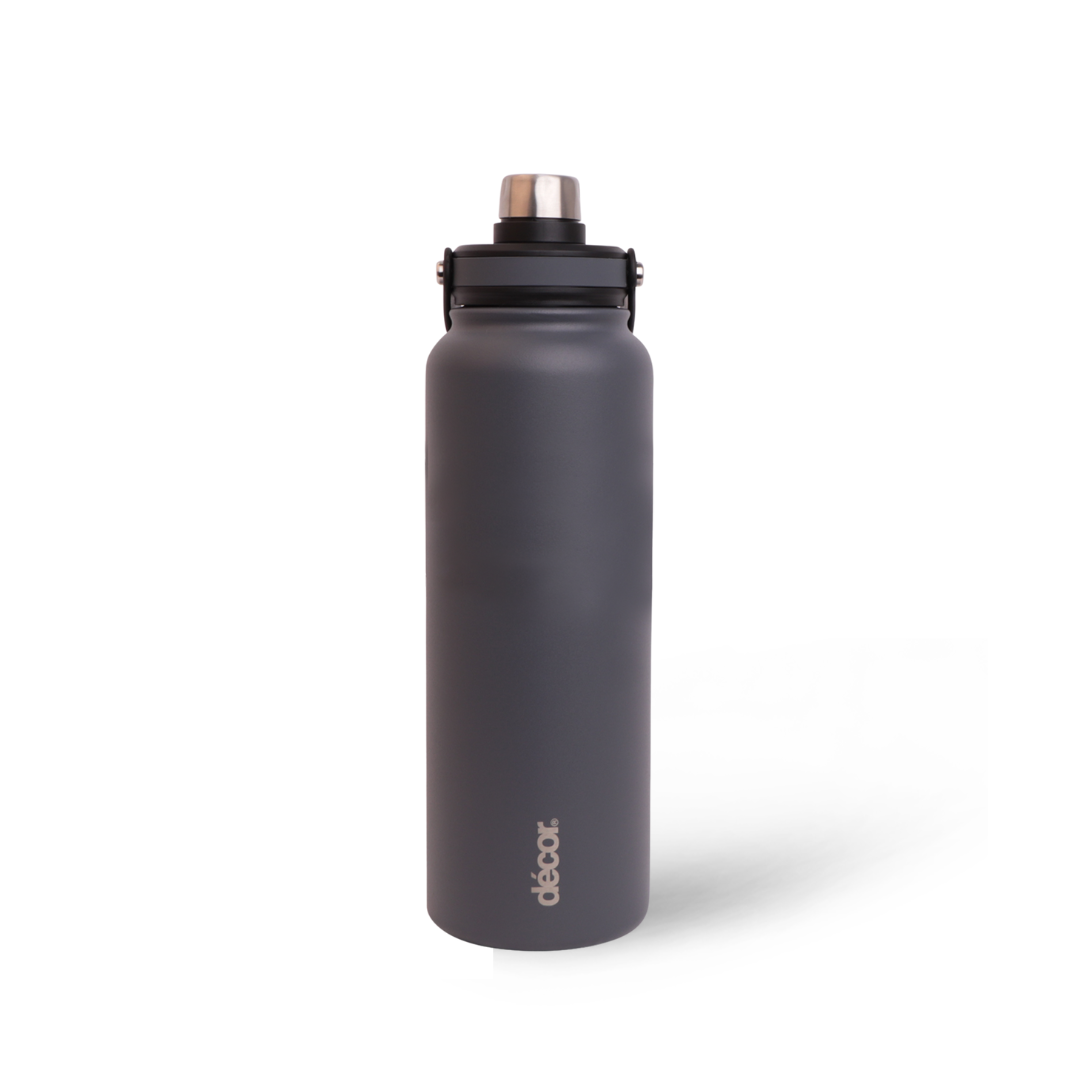 Adventurer Insulated Stainless Steel Bottle, Graphite, 1.2L