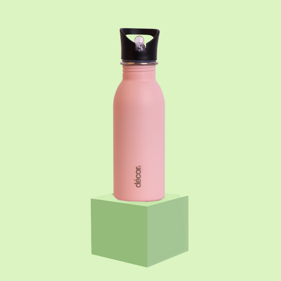 Snap n Seal Stainless Steel Bottle, Pink, 500ml