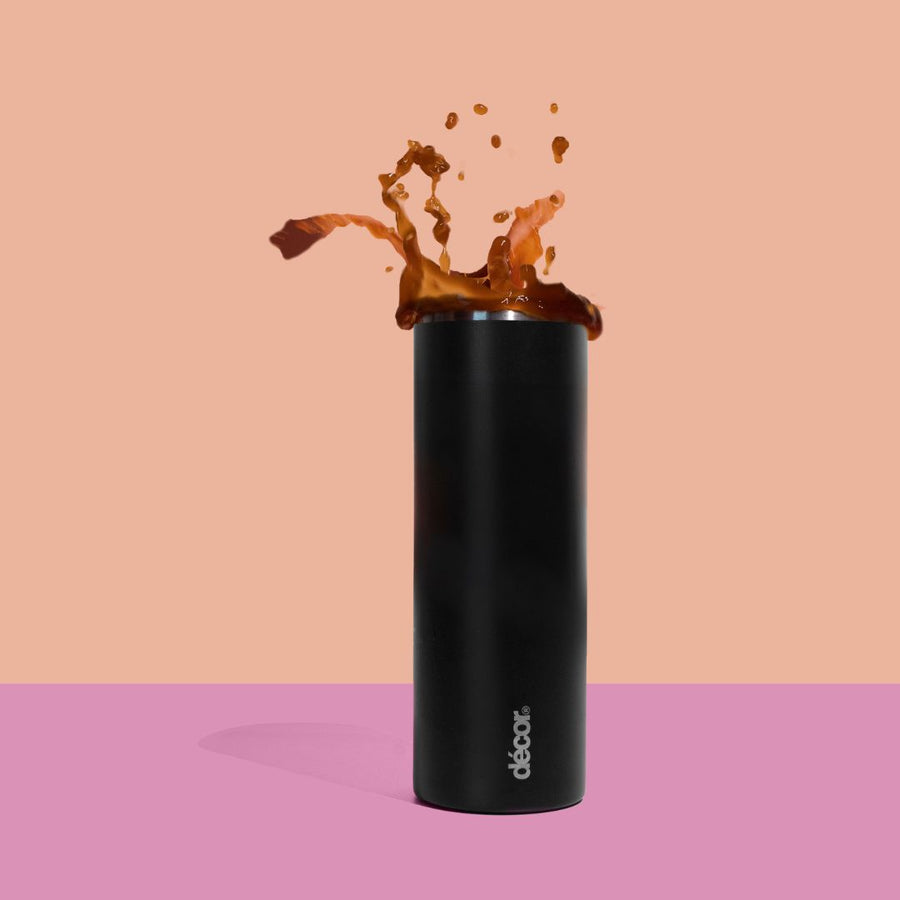 Double Wall Stainless Steel Coffee Flask, Black, 450ml
