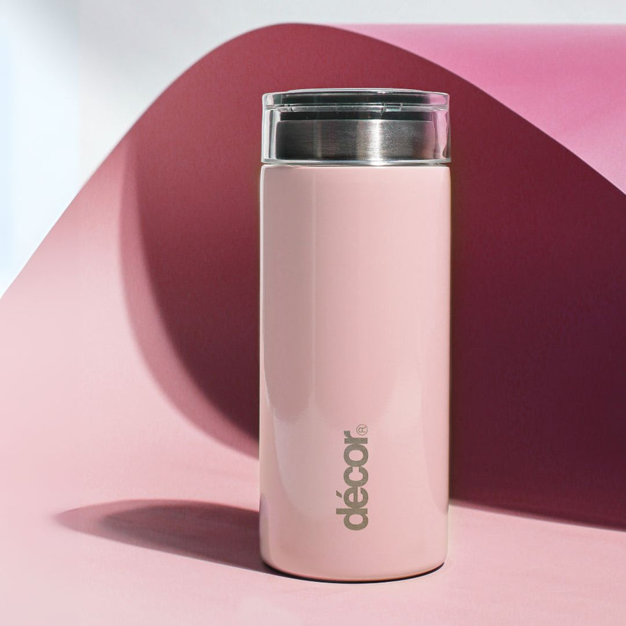 Mini Insulated Double Wall Thermal Flask, Pale Pink, 200ml