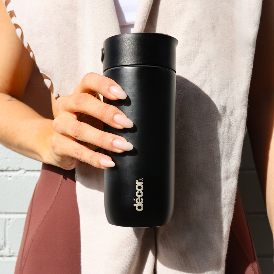 Insulated Double Wall Coffee Cup, Black, 350ml